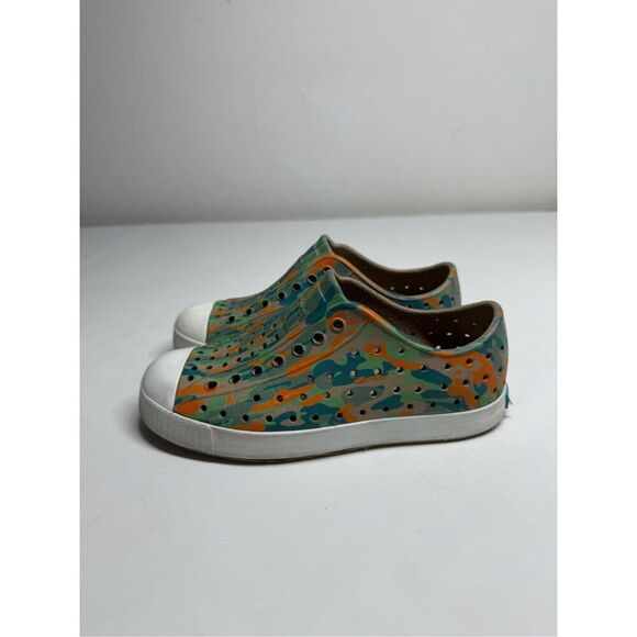 Native Jefferson Camo Kid's Shoes Size 12C Slip-On Waterproof Toddler Round Toe - Picture 1 of 10